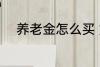 养老金怎么买 如何购买养老保险