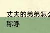 丈夫的弟弟怎么称呼 丈夫的弟弟如何称呼