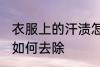 衣服上的汗渍怎么去除 衣服上的汗渍如何去除