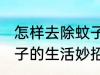 怎样去除蚊子的生活妙招 如何去除蚊子的生活妙招