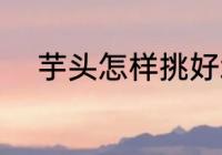 芋头怎样挑好坏 芋头如何挑好坏