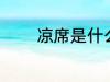 凉席是什么意思 凉席的含义