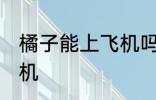 橘子能上飞机吗 橘子可不可以带上飞机