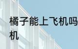 橘子能上飞机吗 橘子可不可以带上飞机