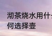 沏茶烧水用什么煮壶最好 沏茶烧水如何选择壶