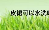 皮裙可以水洗吗 皮裙能水洗吗