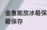 金鱼能放冰箱保存吗 金鱼能否能放冰箱保存