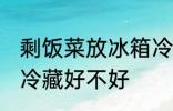 剩饭菜放冰箱冷藏好吗 剩饭菜放冰箱冷藏好不好